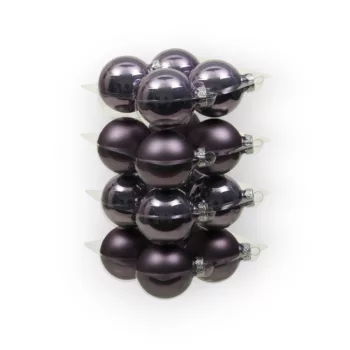 Fagyos lila üveg gömb 5,7cm