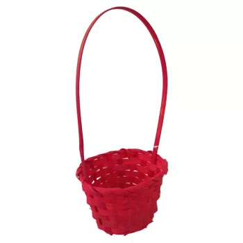 Bambusz kosár piros