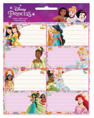 Disney hercegnők füzetcímke
