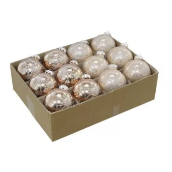 Gömb Üveg 10Cm Festett Barna 1 Darab