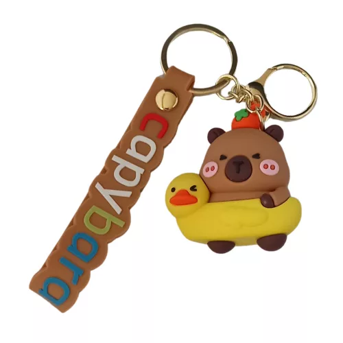 Capybara kulcstartó