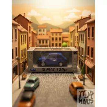 Fém autó  Welly Fiat 126 P 1:24 