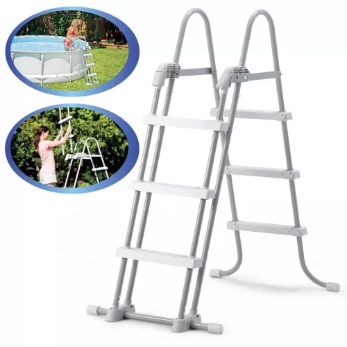 Intex Biztonsági Medence Létra 3 Fokos 91-107Cm Magas Medencékhez (28075)