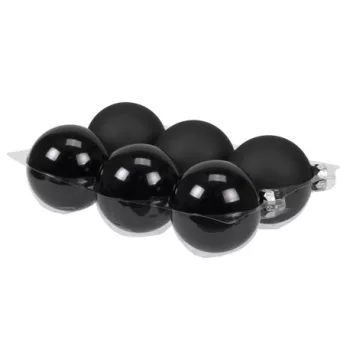 Fekete műanyag gömb 8cm