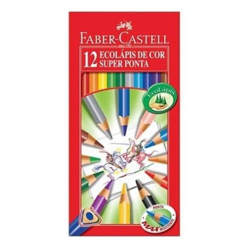 Faber-Castell ECO háromszög alakú színes ceruza készlet hegyezővel