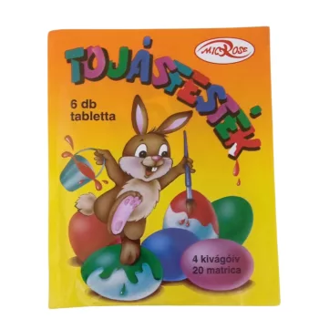 Tojásfesték matricák és kivágóívek