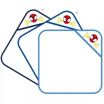   Pókember kapucnis babatörölköző hímzett mintával 70x70cm