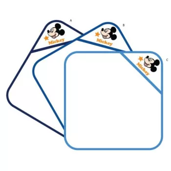   Mickey egér kapucnis babatörölköző hímzett mintával 70x70cm