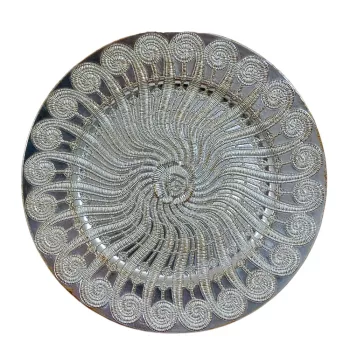 Téli mintás vintage tál