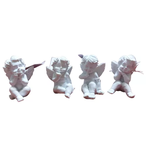 Ülő angyal figura