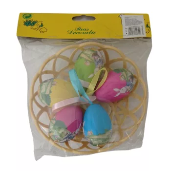 Húsvéti dekoráció 5 tojásos