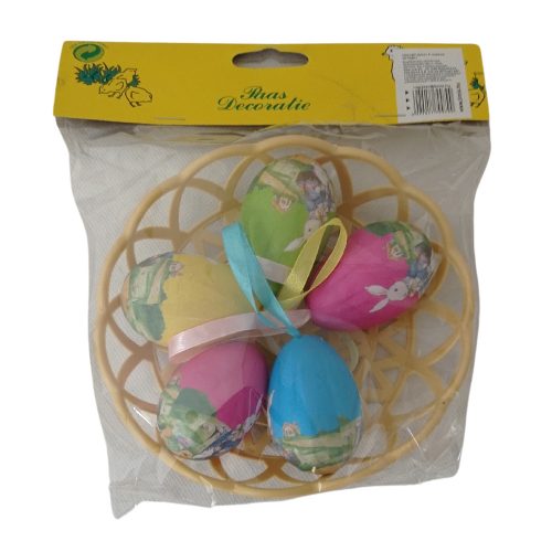 Húsvéti dekoráció 5 tojásos