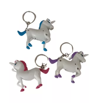 Világító unikornis kulcstartó