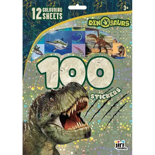 100 matrica kifestő lapokkal Dinoszauruszok