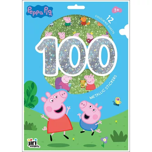 100 matrica kifestő lapokkal Peppa malac