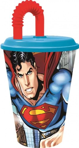 Superman Szívószálas pohár 430 ml