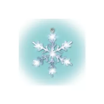 Led-Es Ablakdísz, Akril, Hókristály, 30Cm, 4,5V Kid 701