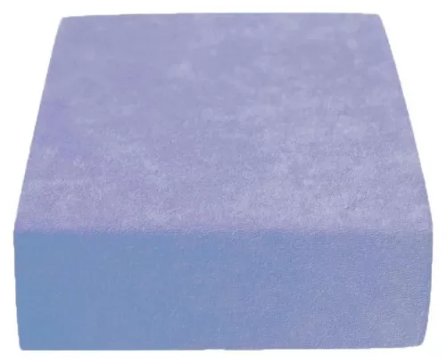 Világoskék frottír ovis gumis lepedő 60x120