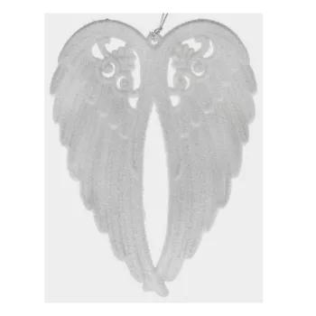 Angyalszárny Csillogós Műanyag 14,5X11X2 Cm Fehér 
