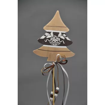 Fenyőfa Fa Betűző 34 Cm Barna-Fehér