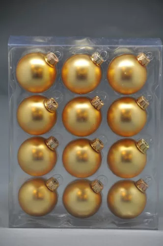Üveggömb5Cm Arany Matt 