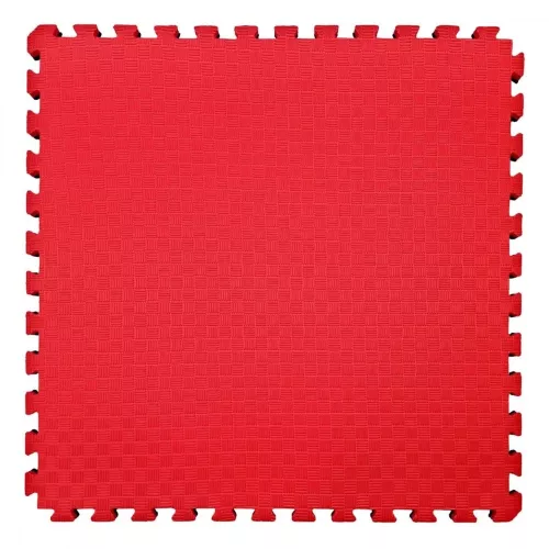 Puzzle Tatami Torna Szönyeg Elem 100 X 100 X 1,3 Cm Védőszegéllyel Piros