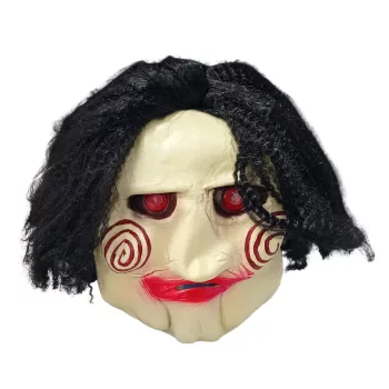 Fűrész maszk parókával