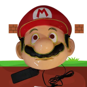 Super Mario világító maszk