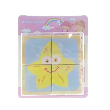 Képkirakó Fakocka  2X2