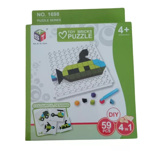 Műanyag játék puzzle 59db-os