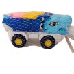 Dínó autó homokozó