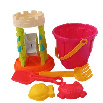 Homokozó szett kastély vödörrel
