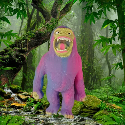 Homokkal töltött gorilla 14cm 