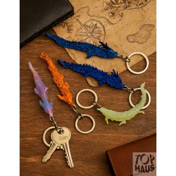 Sárkányos kulcstartó 13 cm