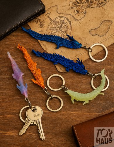 Sárkányos kulcstartó 13 cm