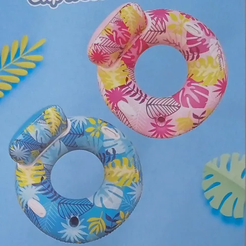 110cm háttámlás mintás úszógumi