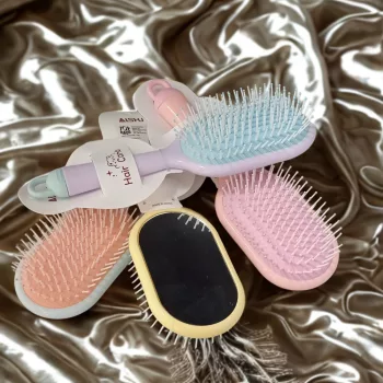 Ovális nagy hajkefe tükörrel