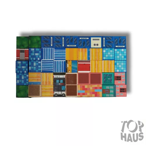 Mágneses építő kockák 2 cm