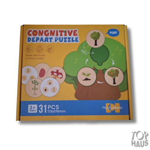 Kognitív készségfejlesztő puzzle fa design  3- 8 éves korig ajánlott
