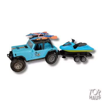   Off road terepjáró jetskivel szörfökkel biciklivel fény és hang effekt