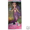 Hosszú hajú sellő baba 18 cm 