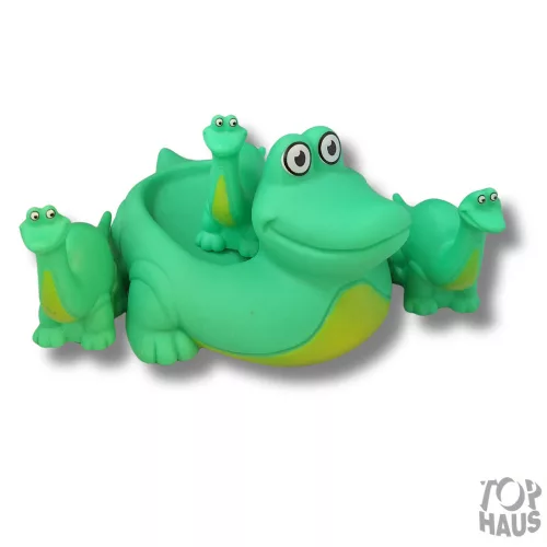 Anya dinoszaurusz bébi dínókkal gumi