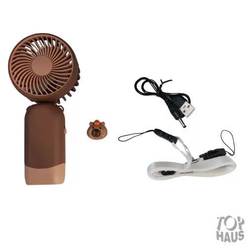 Elemes műanyag kézi ventilátor motorral