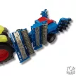 Műanyag traktor boronával