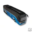 Fém busz hang + fény  25 cm