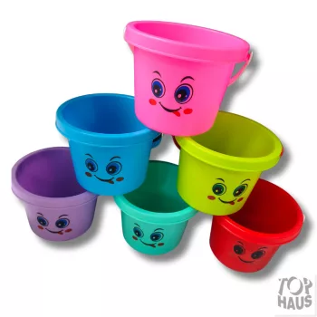 Műanyag szemes  vödör 14 cm