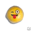 Pu szivacs  smyle mintás labda 10 cm