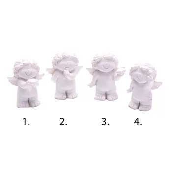  Álló Angyalka,   2,5 X 2 X 3,5 Cm Fehér 4 Változat