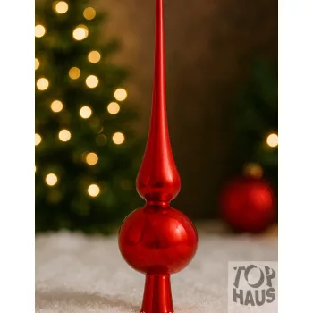 Csúcsdísz 29 Cm Piros